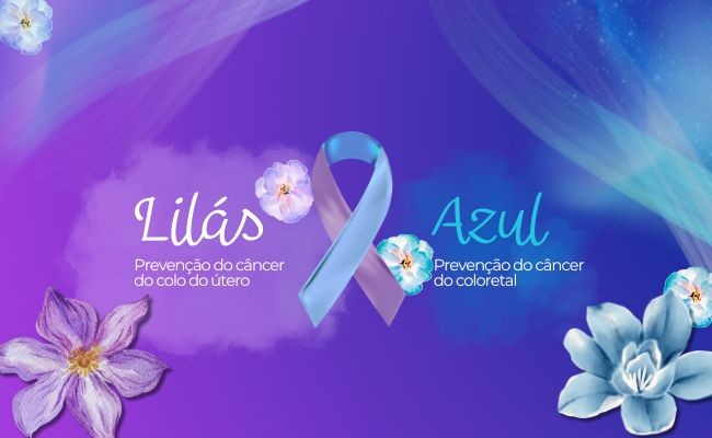 MARÇO LILÁS E AZUL
